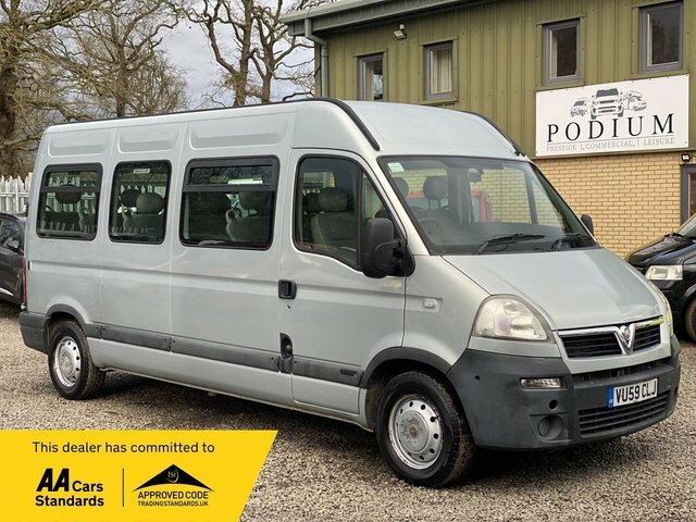 Vauxhall Movano 2.5 Cdti 16V 3900 Lwb 16 Seats Silver