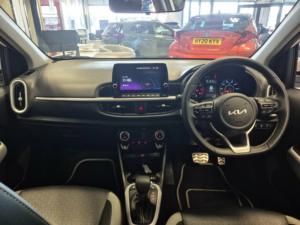 Kia Picanto 1.0 Dpi X-line S Hatchback Amt Euro 6 FP72UOO White #3