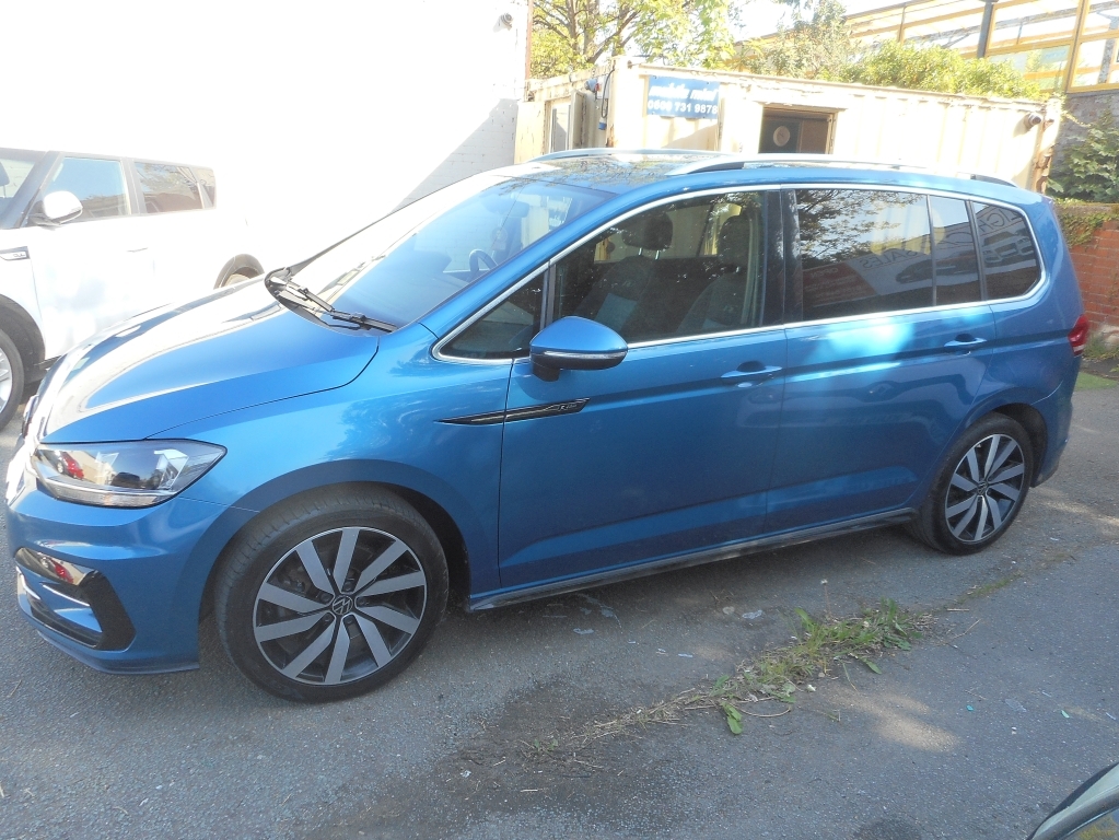 Volkswagen Touran 1.5 R-line Tsi Dsg YB70FVN Blue #5