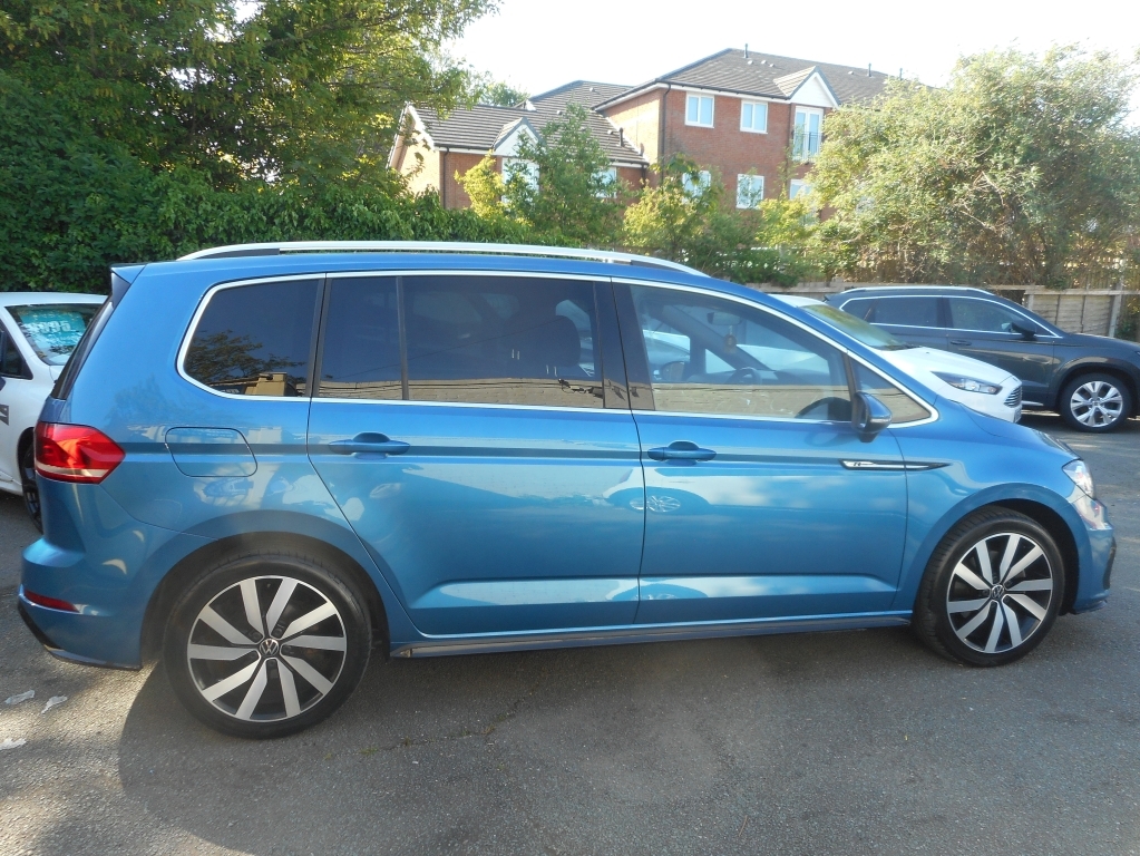 Volkswagen Touran 1.5 R-line Tsi Dsg YB70FVN Blue #2
