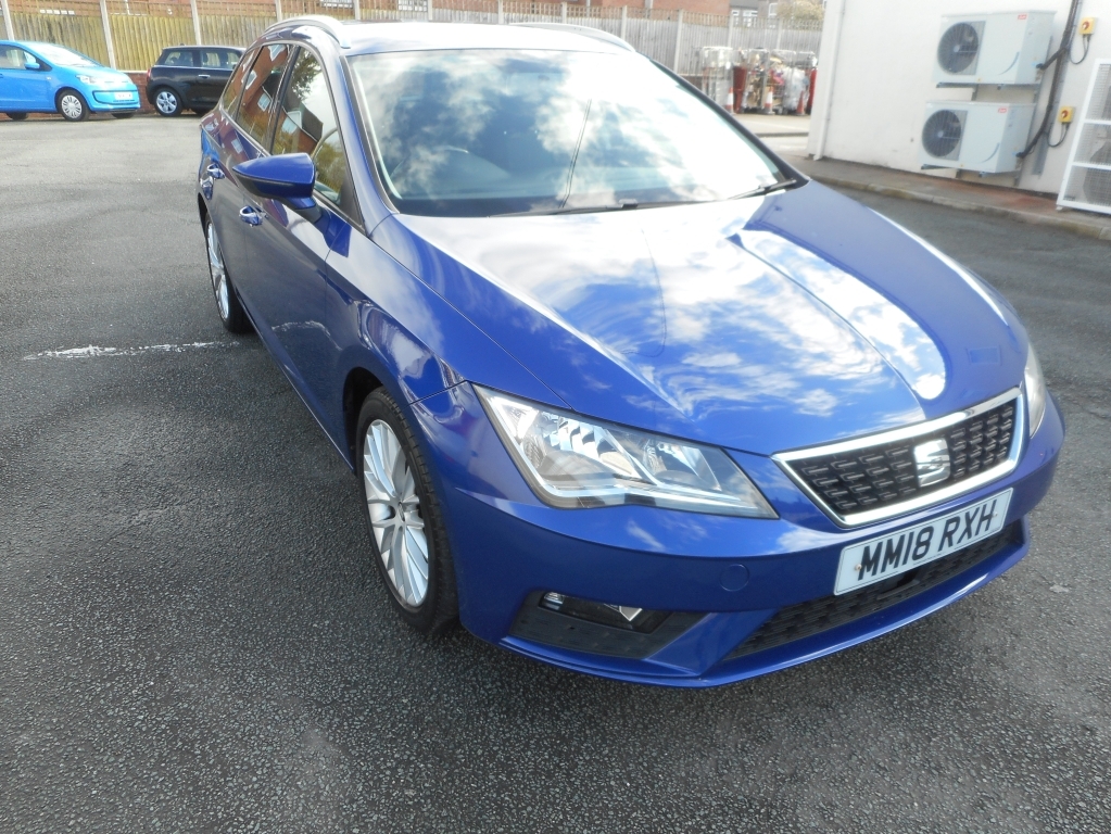 Seat Leon 1.6 Tdi Se Dynamic Technology Dsg Blue #2