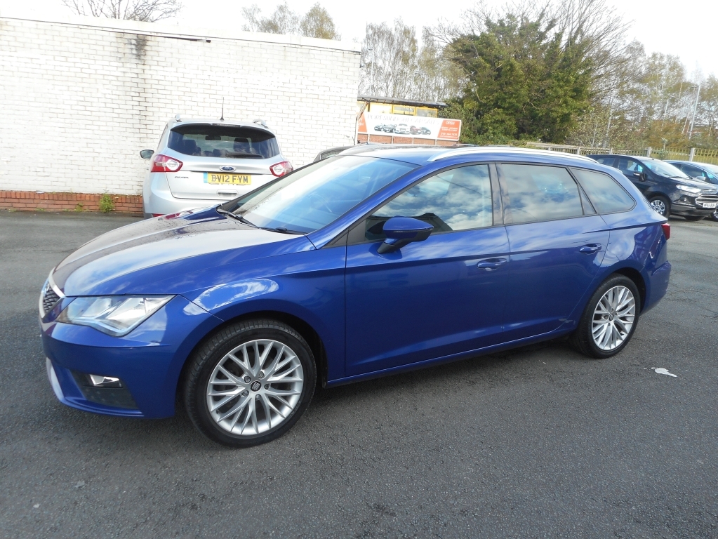 Seat Leon 1.6 Tdi Se Dynamic Technology Dsg Blue #6