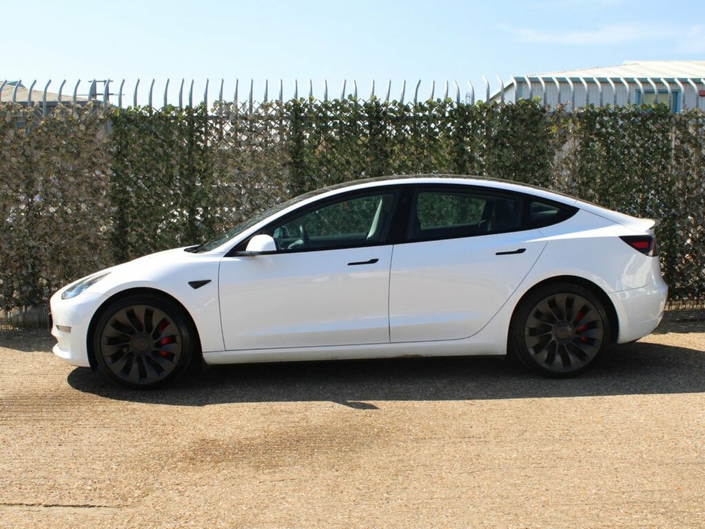 Tesla Model 3 Saloon WN23XZJ White #4
