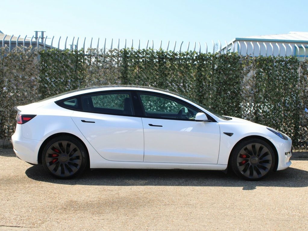 Tesla Model 3 Saloon WN23XZJ White #3