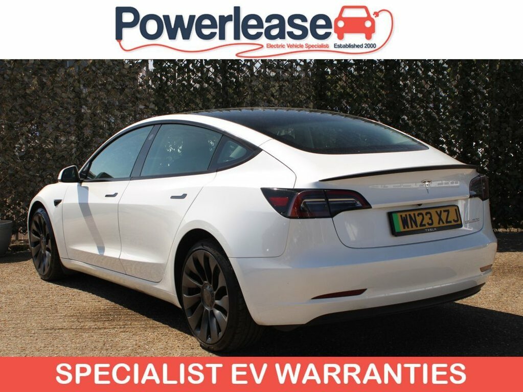 Tesla Model 3 Saloon WN23XZJ White #2
