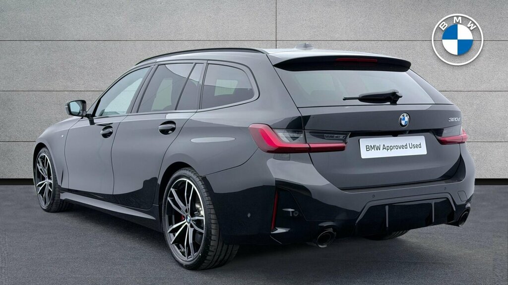 BMW 3 Series 320D M Sport Touring YG24ZES Black #2