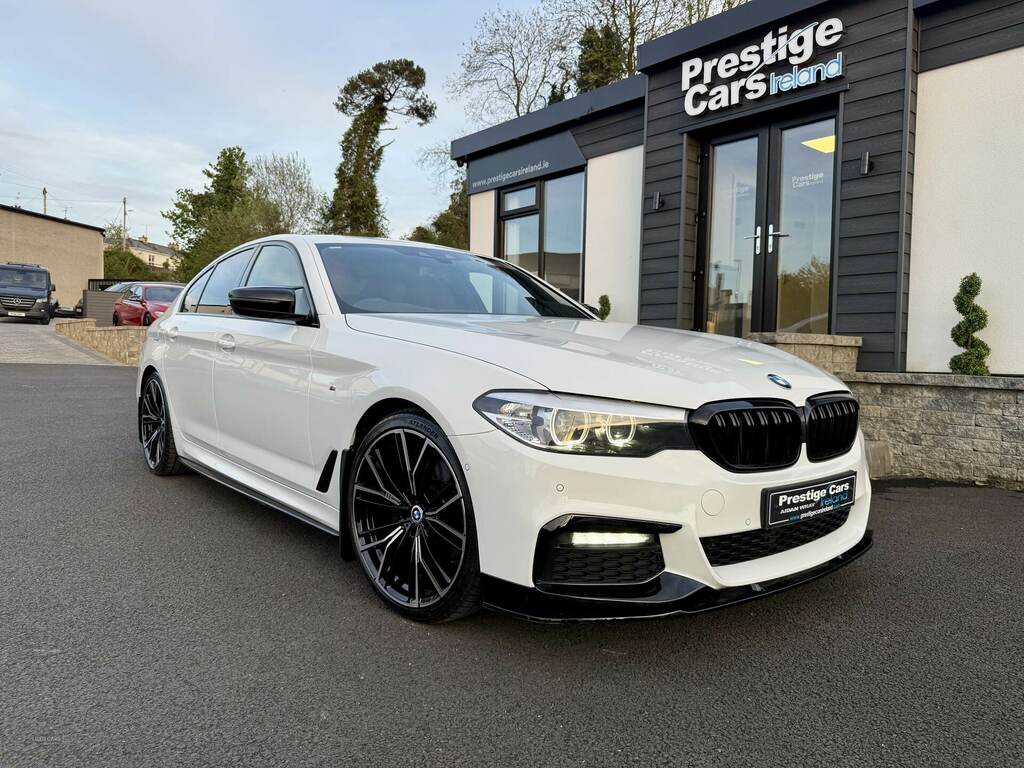 BMW 5 Series 520D M Sport YD68ADL White #3