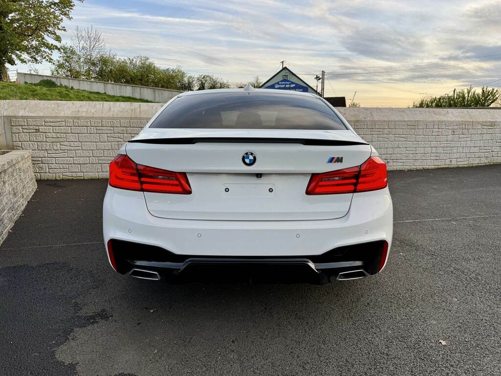 BMW 5 Series 520D M Sport YD68ADL White #6
