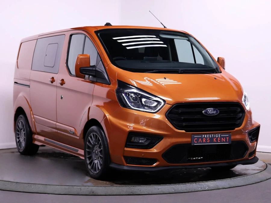 Ford Transit Custom 2.0 320 Ecoblue Ms-rt Crew Van Double Cab Dies Orange