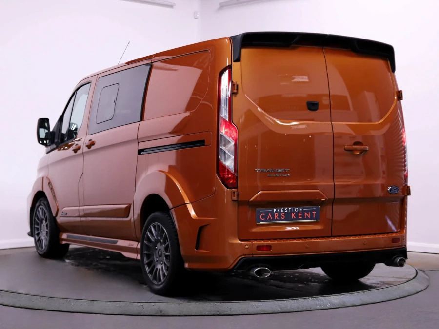 Ford Transit Custom 2.0 320 Ecoblue Ms-rt Crew Van Double Cab Dies LM23AEG Orange #3