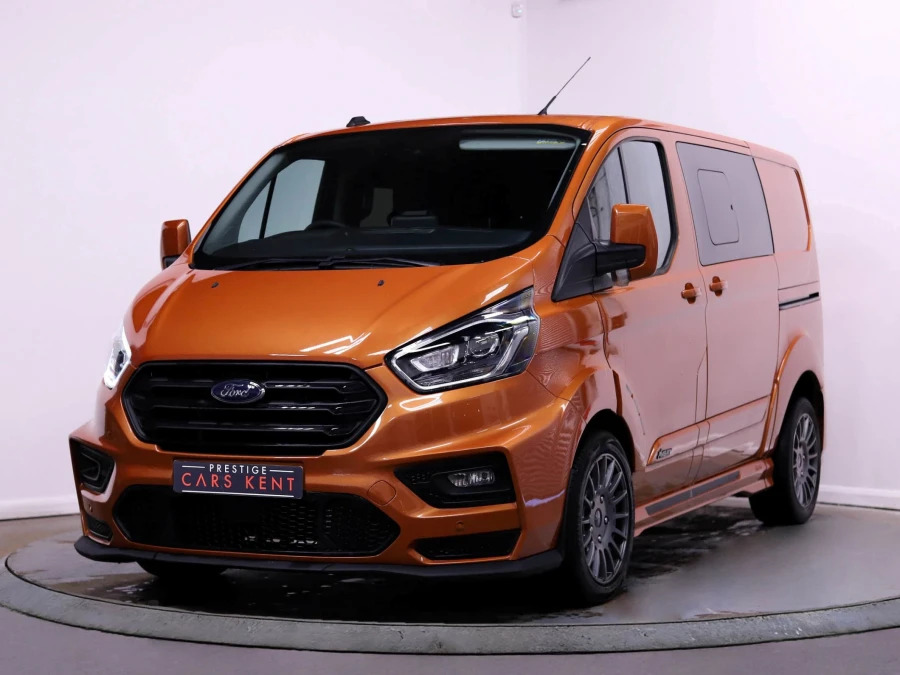 Ford Transit Custom 2.0 320 Ecoblue Ms-rt Crew Van Double Cab Dies LM23AEG Orange #5