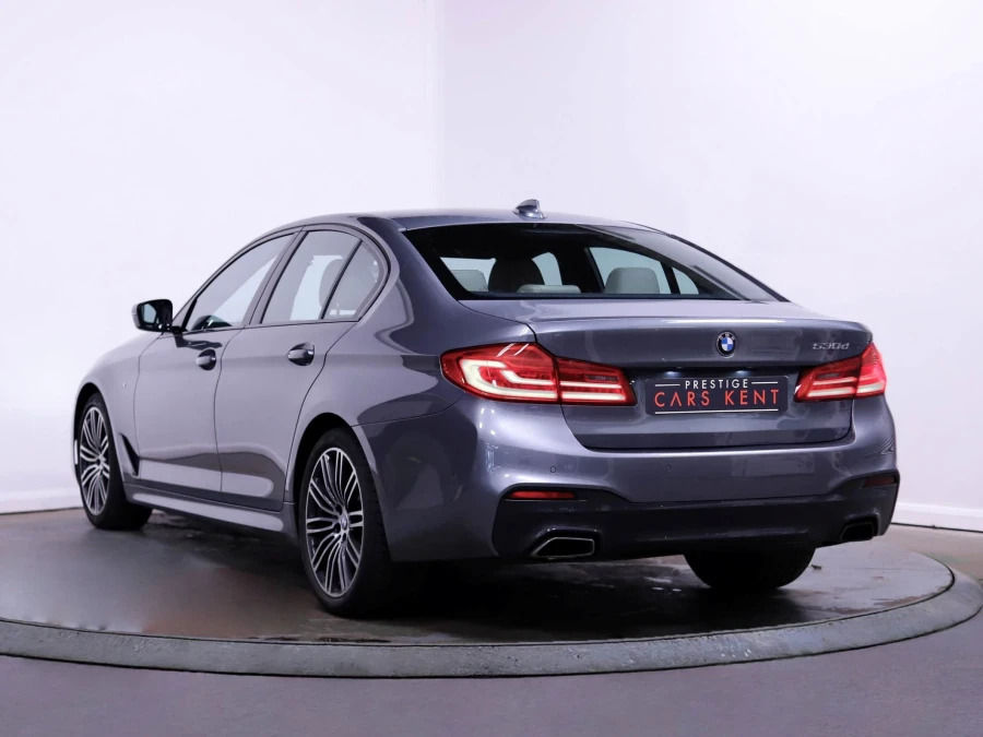 BMW 5 Series 530D M Sport Saloon Blue #3
