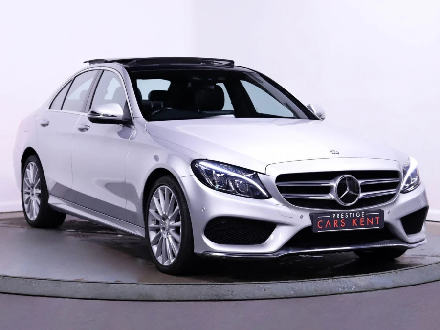 Mercedes-Benz C Class 2.1 C220d Amg Line Premium Plus Saloon Diese Silver