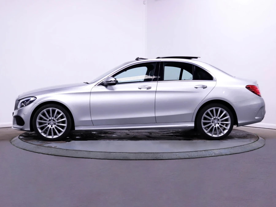 Mercedes-Benz C Class 2.1 C220d Amg Line Premium Plus Saloon Diese RE66KWF Silver #4