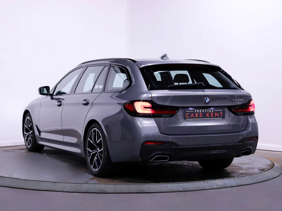 BMW 5 Series 520D M Sport Touring WM73KCZ Grey #3