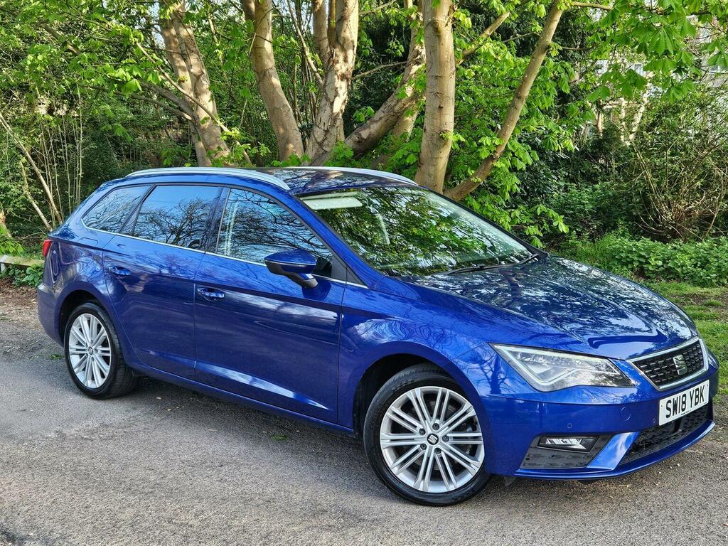 Seat Leon Estate 2.0 Tdi Xcellence Technology St Euro 6 Ss SW18YBK Blue #4