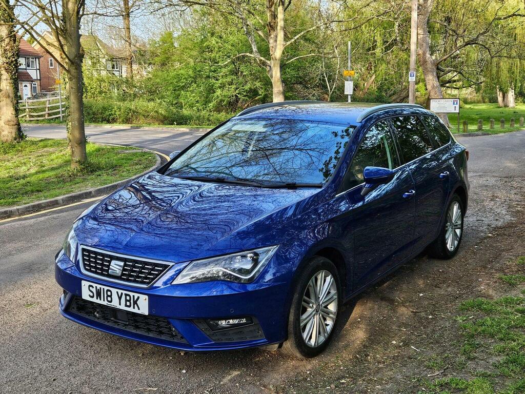 Seat Leon Estate 2.0 Tdi Xcellence Technology St Euro 6 Ss SW18YBK Blue #6