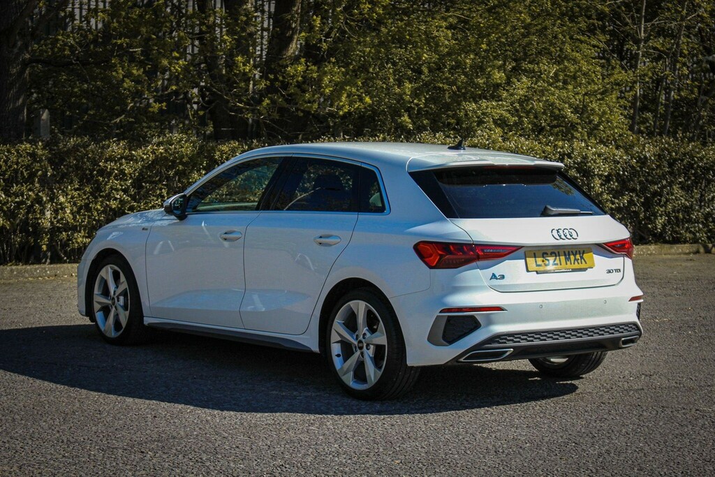 Audi A3 2.0 Tdi 30 S Line Sportback Euro 6 Ss LS21MXK White #3