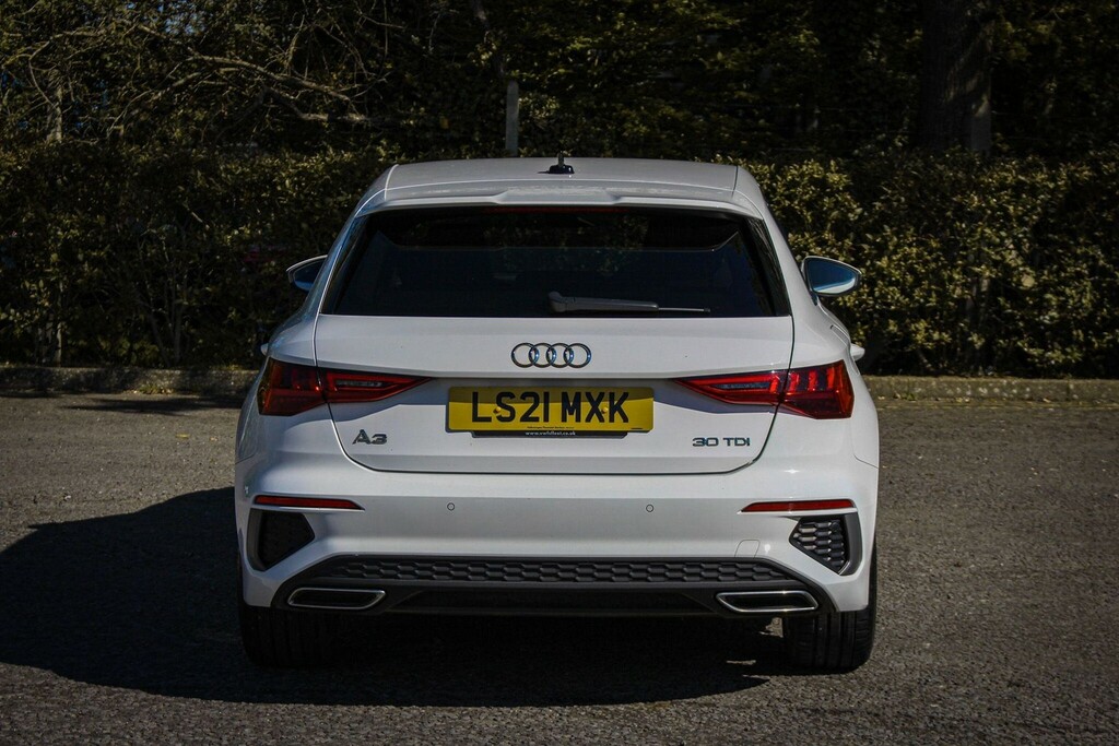 Audi A3 2.0 Tdi 30 S Line Sportback Euro 6 Ss LS21MXK White #5