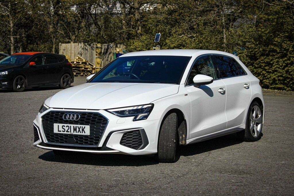 Audi A3 2.0 Tdi 30 S Line Sportback Euro 6 Ss LS21MXK White #2