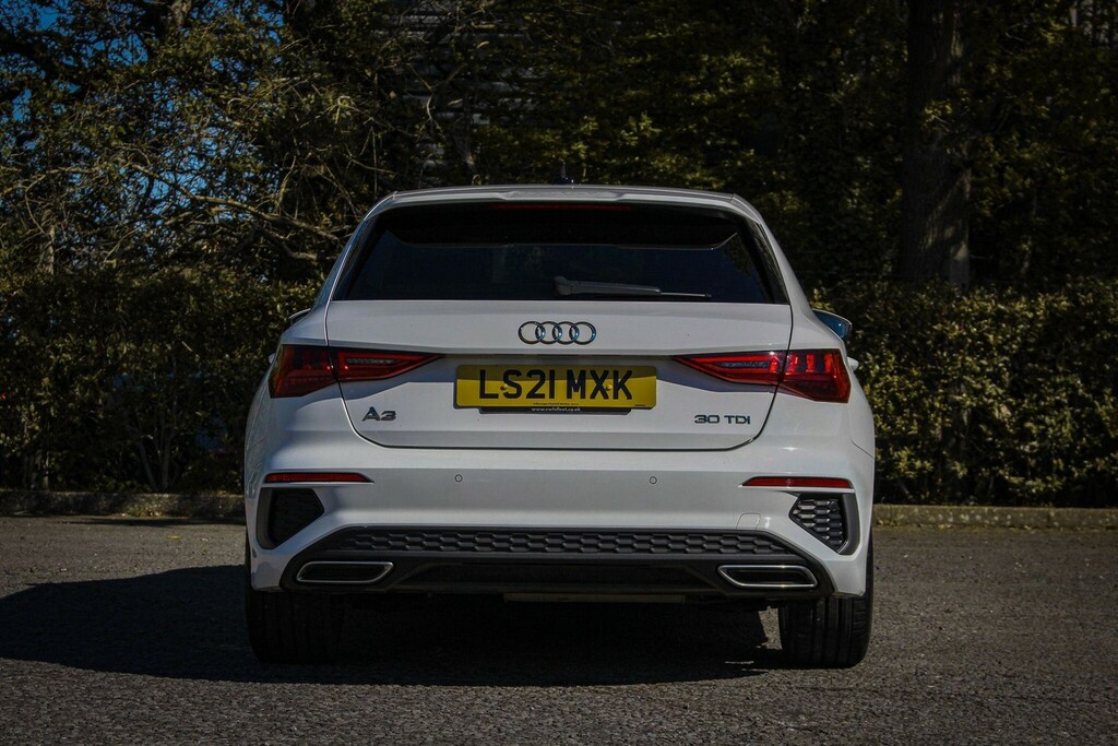 Audi A3 2.0 Tdi 30 S Line Sportback Euro 6 Ss LS21MXK White #6