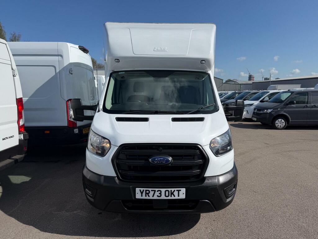 Ford Transit Custom Luton 2.0 350 Ecoblue Leader Skeletal Low Floor Lu YR73OKT White #2