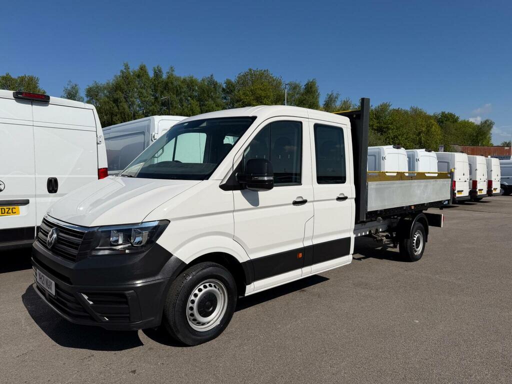 Volkswagen Crafter Tipper 2.0 Tdi Cr35 Startline Double Cab Tipper Rw White #3