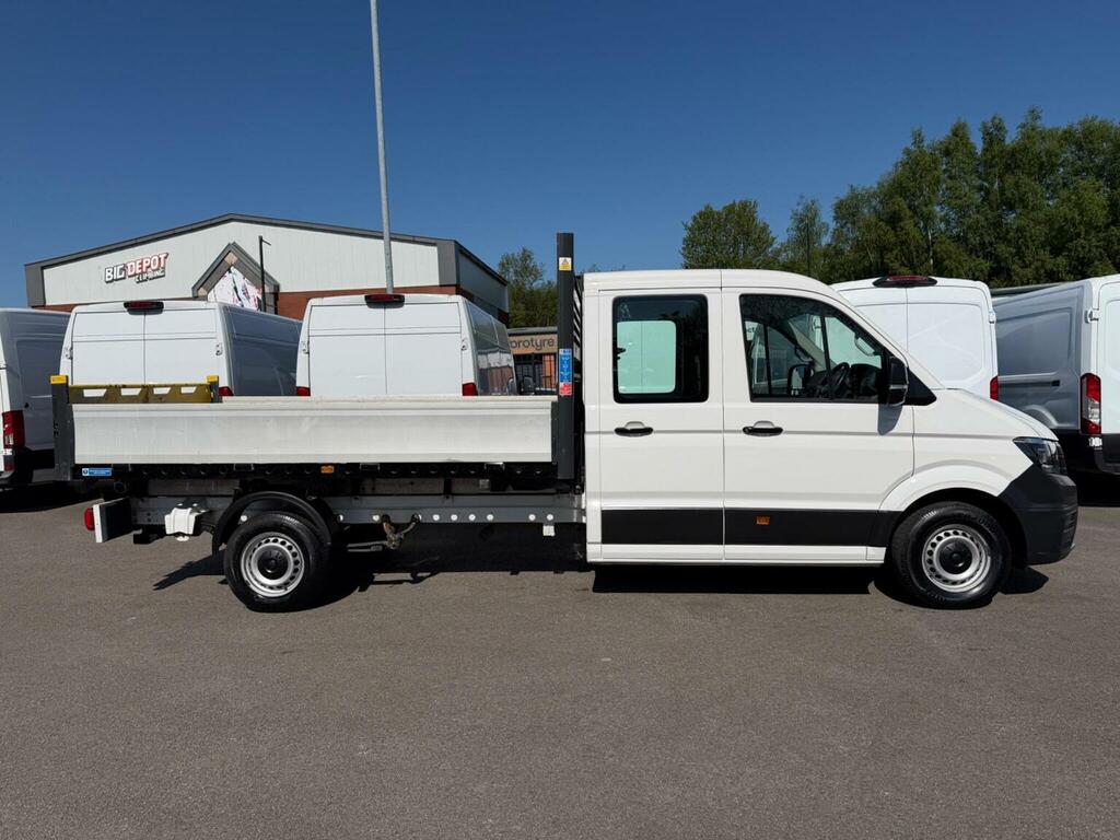 Volkswagen Crafter Tipper 2.0 Tdi Cr35 Startline Double Cab Tipper Rw White #4
