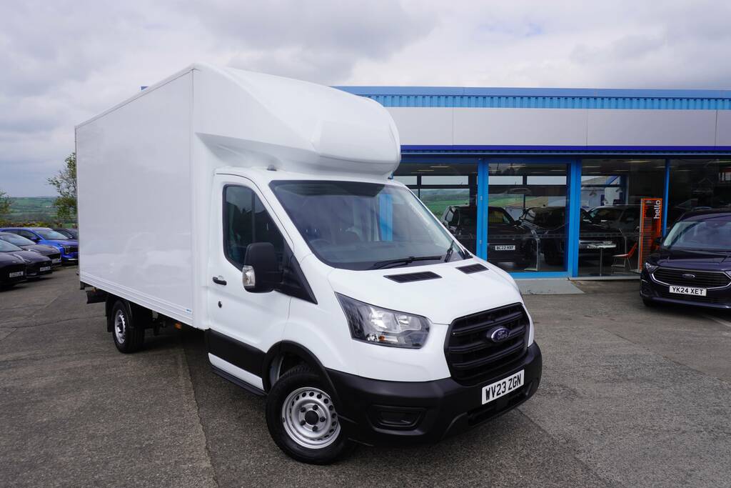 Ford Transit Custom 2.0 350 Ecoblue Leader Chassis Cab Manu White