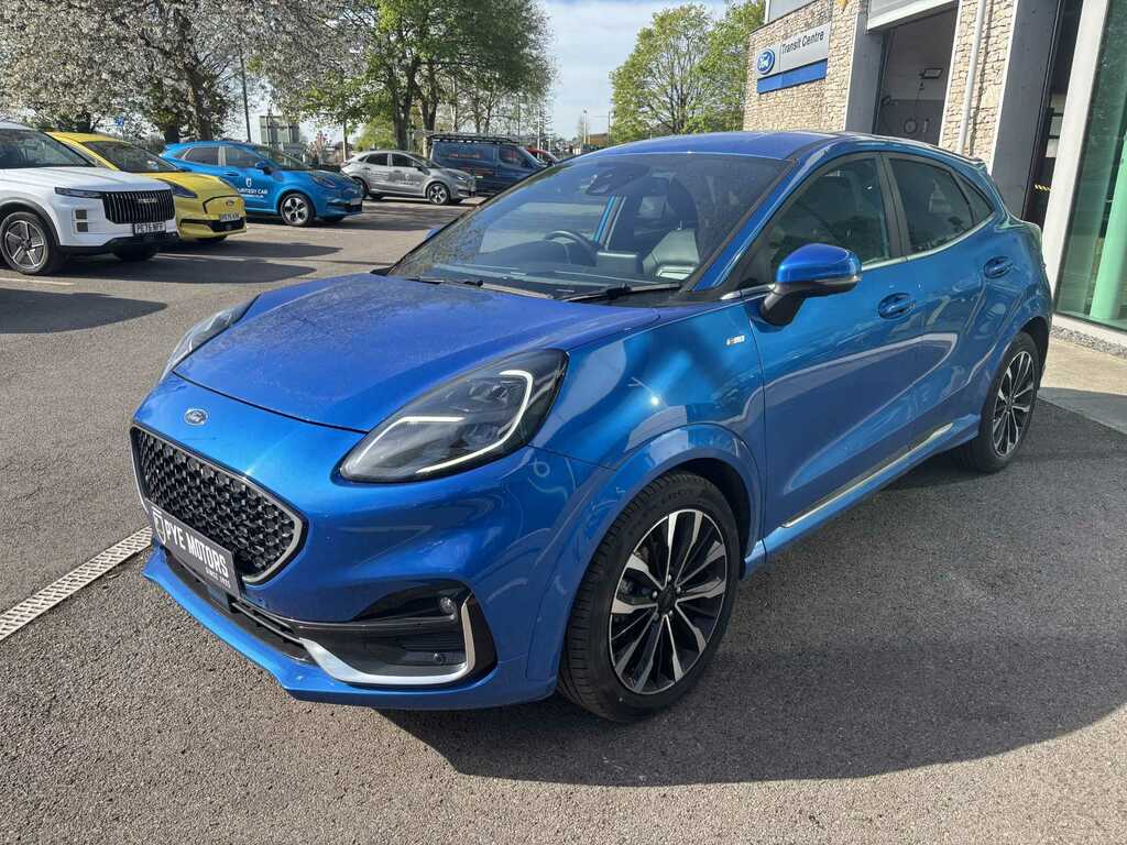 Ford Puma 1.0T Ecoboost Mhev St-line Vignale Suv PX22HWU Blue #2