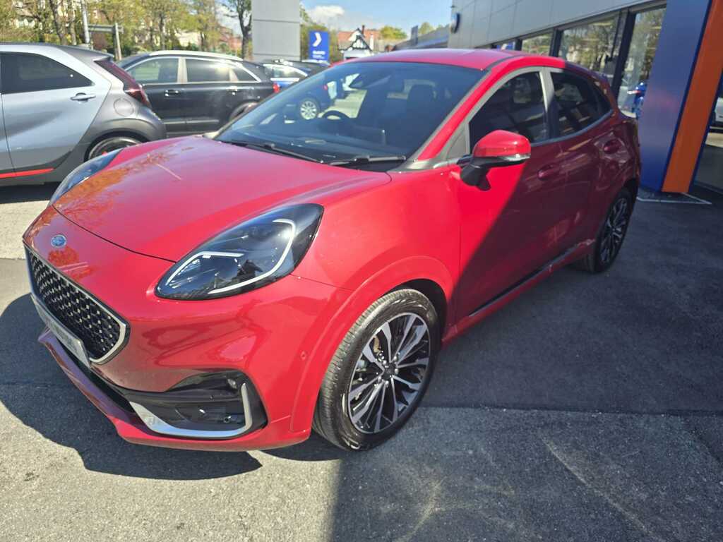 Ford Puma 1.0T Ecoboost Mhev St-line Vignale Suv PJ73HXU Red #3
