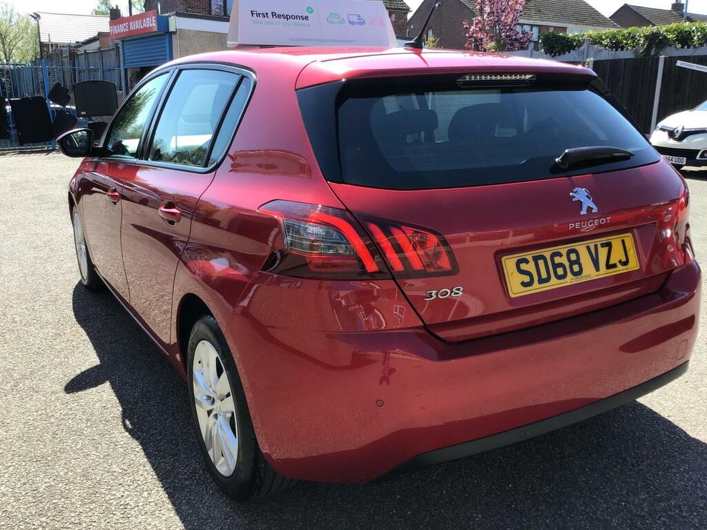 Peugeot 308 Hatchback 1.5 Bluehdi Active Euro 6 Ss 201 SD68VZJ Red #4