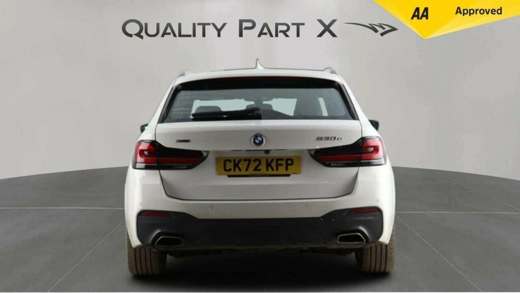 BMW 5 Series Estate CK72KFP White #6