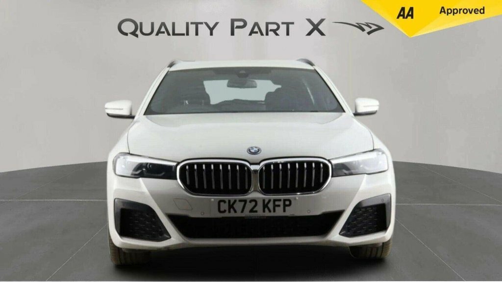BMW 5 Series Estate CK72KFP White #2