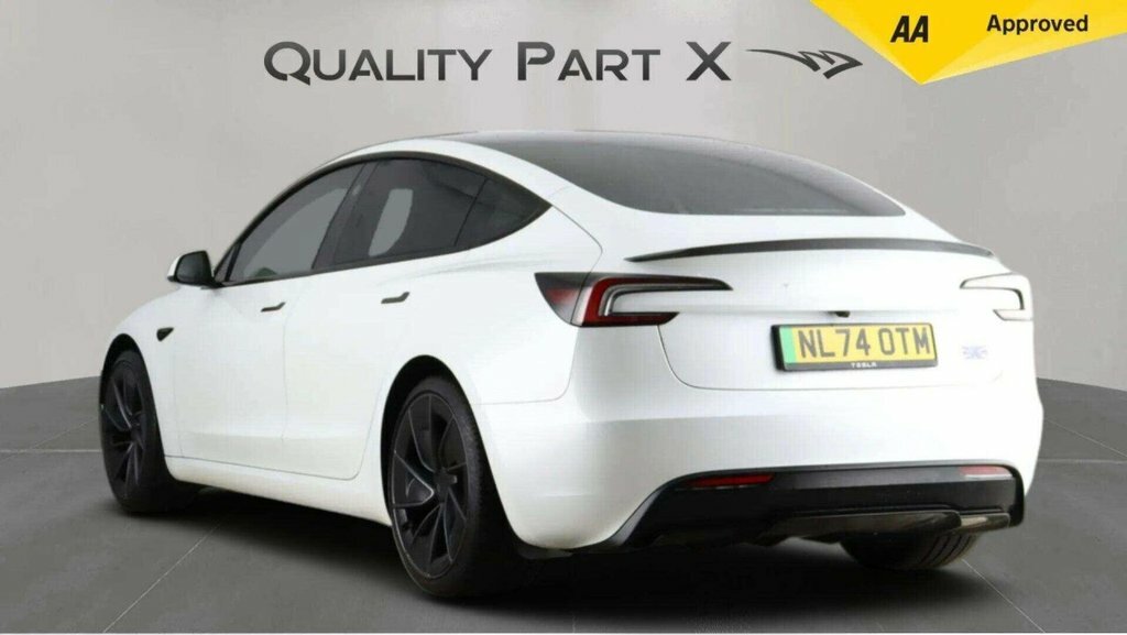Tesla Model 3 Saloon NL74OTM White #5