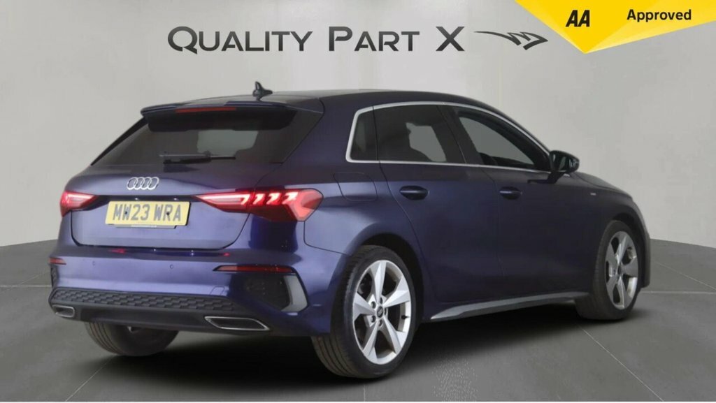Audi A3 Hatchback MW23WRA Blue #6