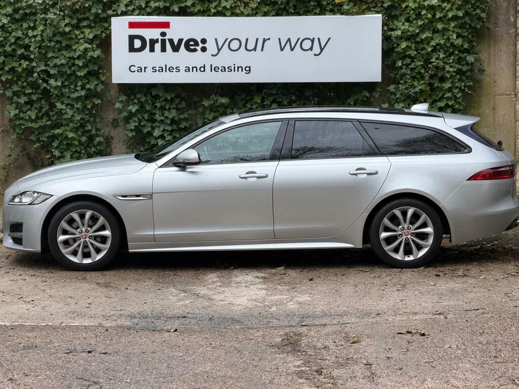 Jaguar XF Estate 2.0D R-sport Sportbrake Awd Euro 6 S OY18CXT Silver #4