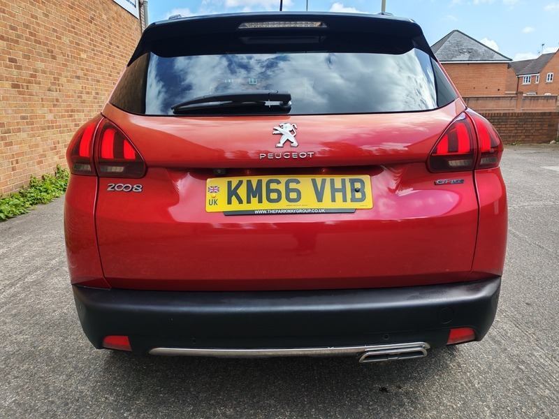 Peugeot 2008 1.6 Bluehdi Gt Line KM66VHB Red #3
