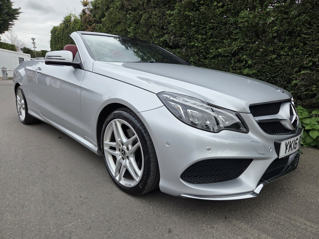 Mercedes-Benz E Class Convertible 2.1 E220 Bluetec Amg Line Premium Silver #2