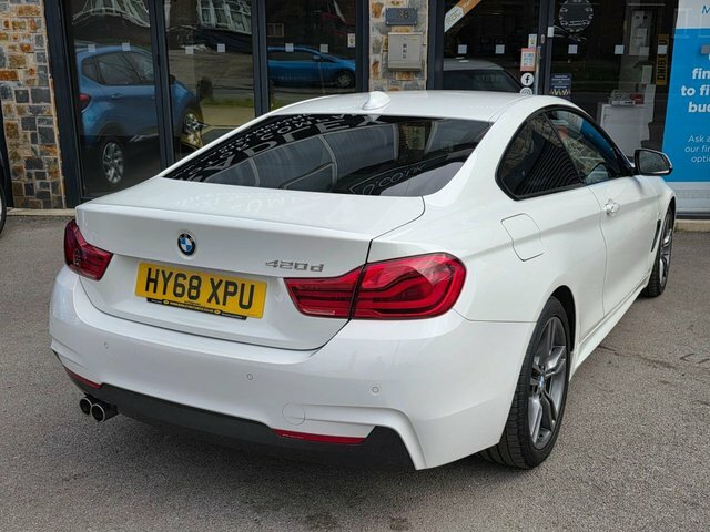 BMW 4 Series Gran Coupe 2018 2.0 420D M Sport Coupe Euro 6 HY68XPU White #5