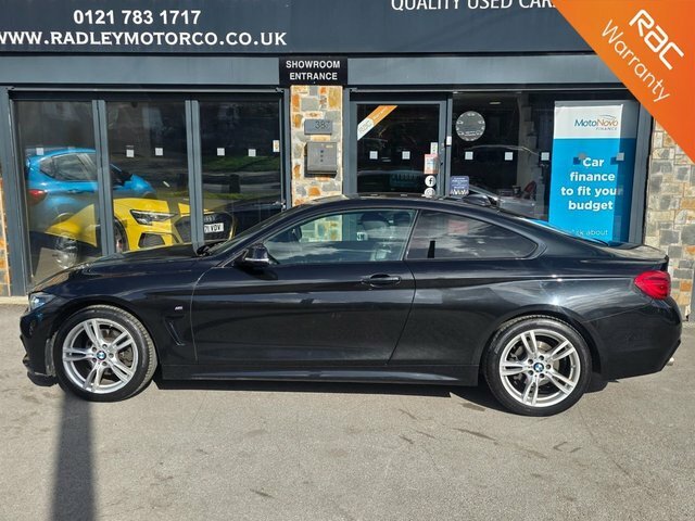 BMW 4 Series Gran Coupe 2018 2.0 420D M Sport Coupe Euro 6 LP68OOW Black #2
