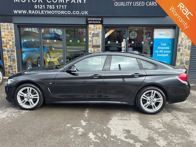 BMW 4 Series Gran Coupe 2017 2.0 420D M Sport Hatchback Xd YH67LLZ Black #2