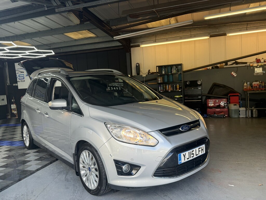 Ford Grand C-Max 1.6 Tdci Titanium 2015 YJ15LFH Silver #4