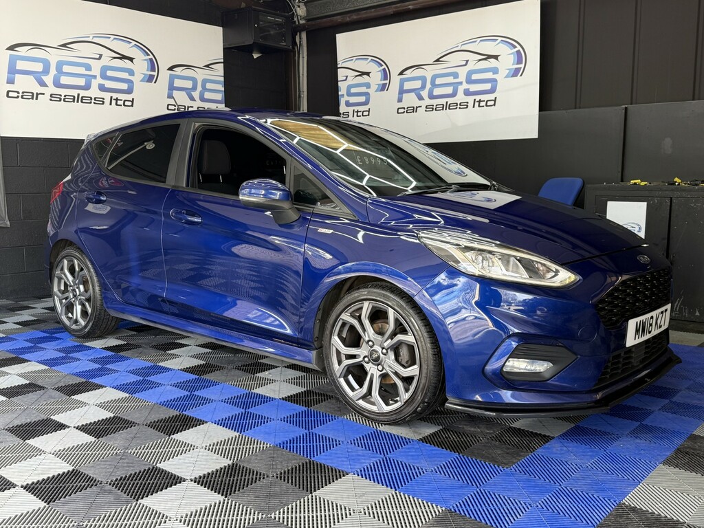 Ford Fiesta 1.0 T Ecoboost St-line 2018 MW18KZT Blue #2