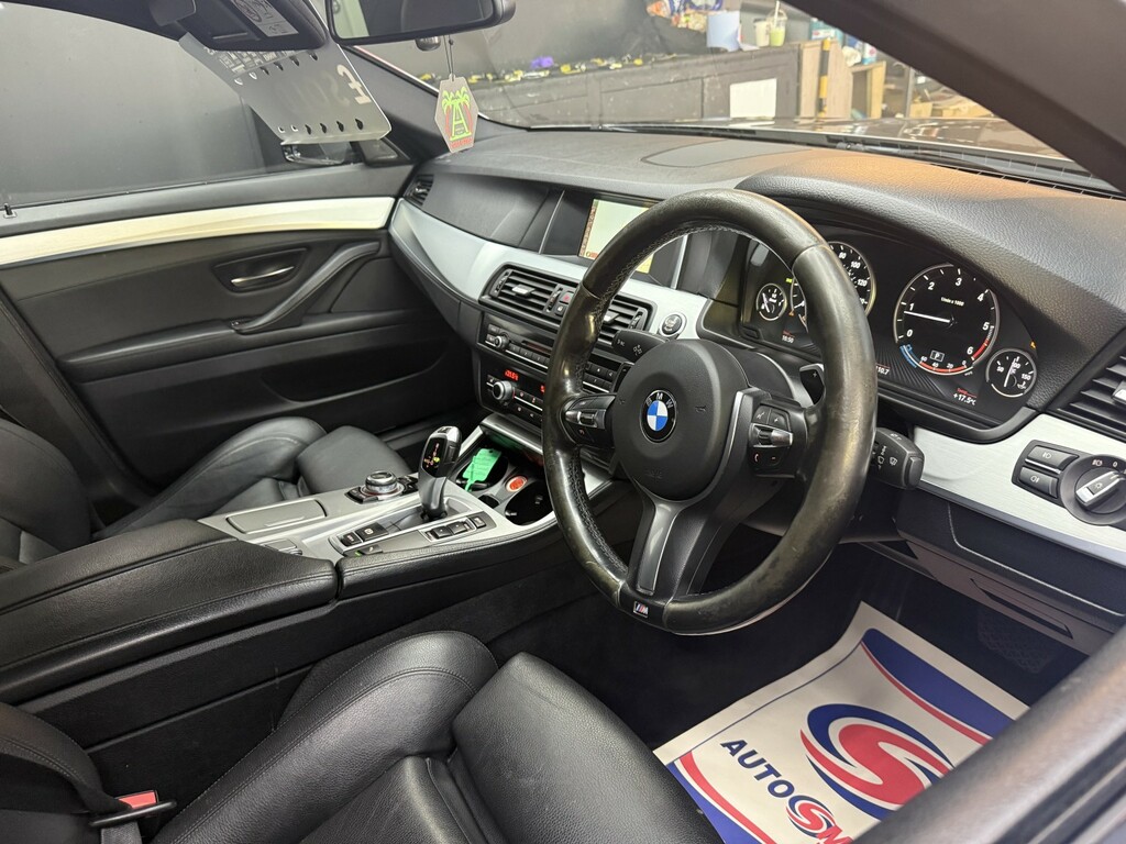 BMW 5 Series 2.0 520D M Sport Saloon 2014 YL14OLC Grey #5