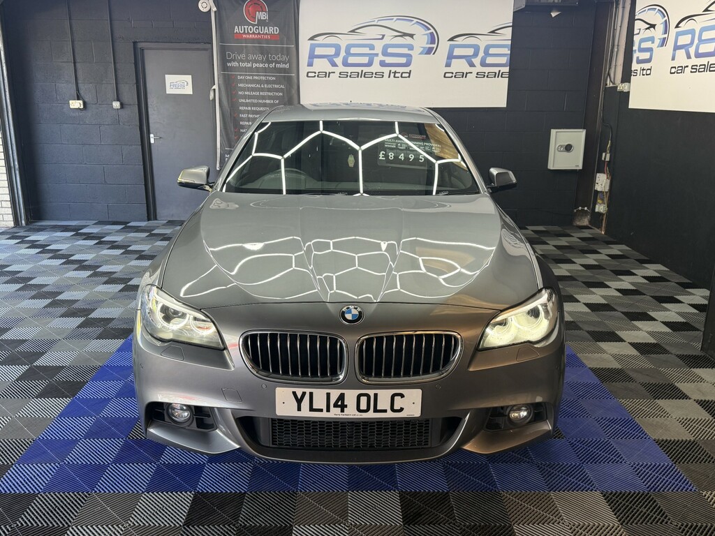 BMW 5 Series 2.0 520D M Sport Saloon 2014 YL14OLC Grey #2