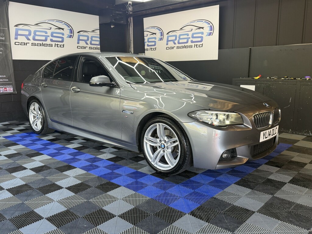BMW 5 Series 2.0 520D M Sport Saloon 2014 YL14OLC Grey #3