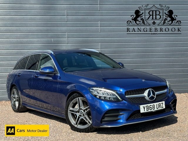 Mercedes-Benz C Class 2018 2.0 C220d Amg Line Estate G-tronic Blue