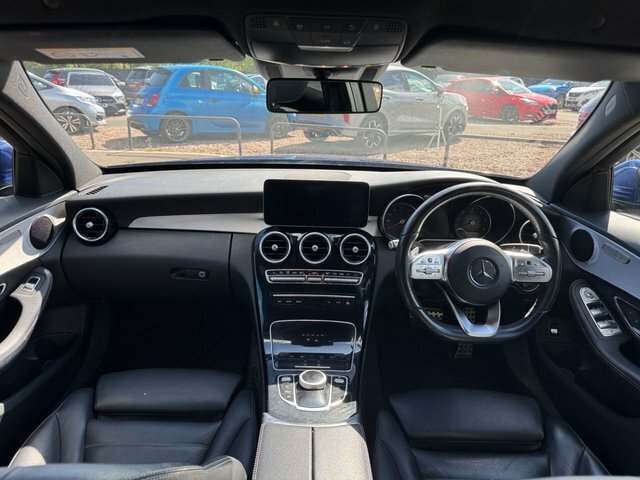 Mercedes-Benz C Class 2018 2.0 C220d Amg Line Estate G-tronic YB68URZ Blue #3