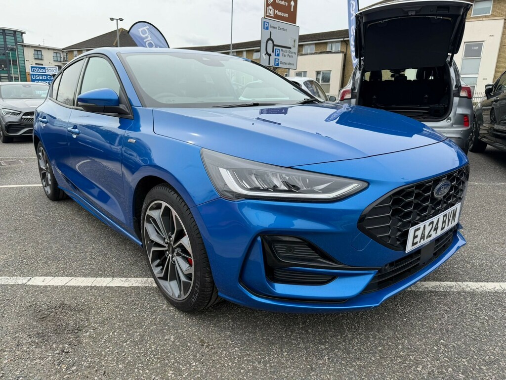 Ford Focus Focus Hatchback 1.0 Ecoboost Hybrid Mhev 155 St-li Blue